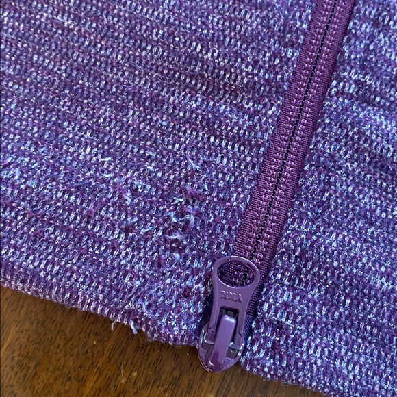 Lululemon Stride Jacket Mini Check Pique Plum Size 10 - Picture 16 of 16